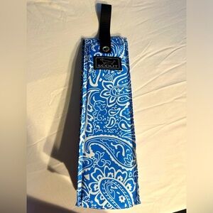 🎉Scout Liftah Wine Bag Blue Paisley Pattern With Handle